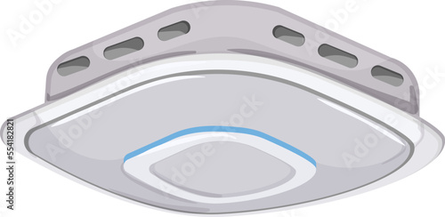 alarm smoke detector cartoon. alarm smoke detector sign. isolated symbol vector illustration