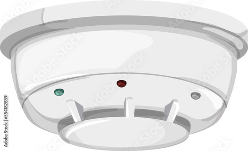 home smoke detector cartoon. home smoke detector sign. isolated symbol vector illustration