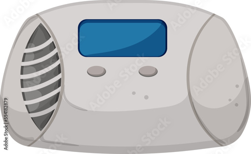 system smoke detector cartoon. system smoke detector sign. isolated symbol vector illustration