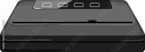 machine food vacuum sealer cartoon. machine food vacuum sealer sign. isolated symbol vector illustration