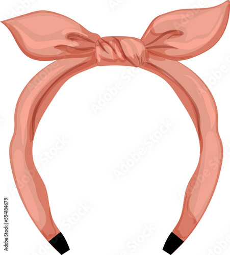 face headband woman cartoon. face headband woman sign. isolated symbol vector illustration