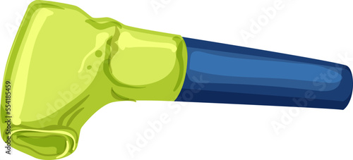 carnival party whistle cartoon. carnival party whistle sign. isolated symbol vector illustration