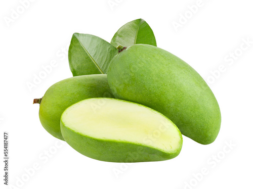 green mango isolated on transparent png