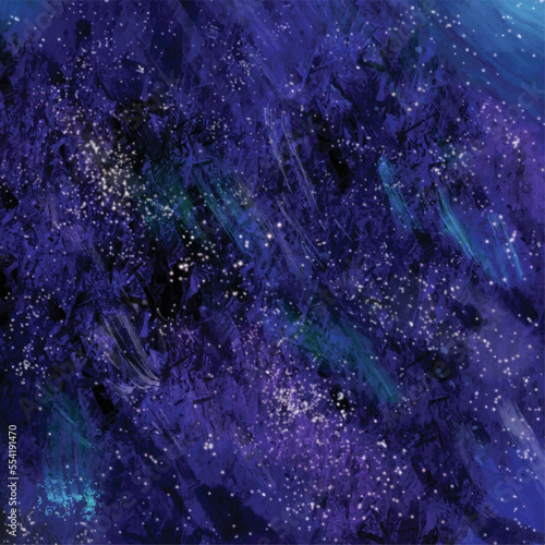 Galaxy vacuum outer space with stars vector background with square shaped template isolated. Wallpaper for astronomy theme. Poster, social media post, cover, brochure, and other purposes backdrop.