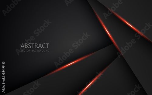 abstract light orange black space frame layout design tech triangle concept gray texture background. eps10 vector
