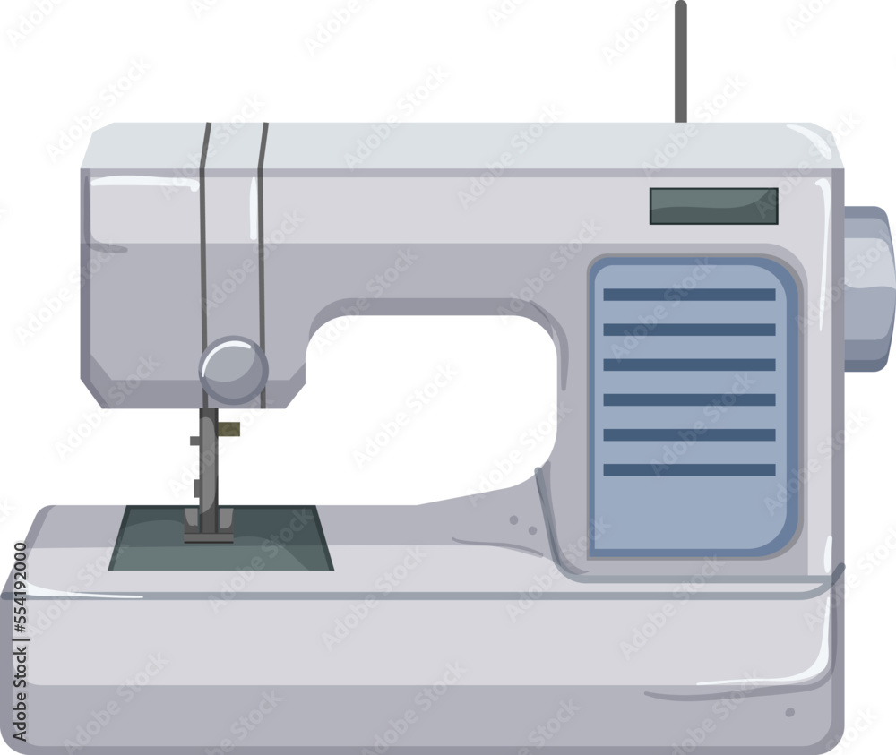 fashion sew machine cartoon. fashion sew machine sign. isolated symbol vector illustration