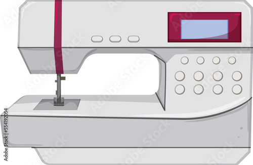 craft sew machine cartoon. craft sew machine sign. isolated symbol vector illustration