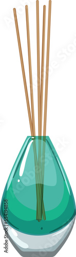 fragrance aroma sticks cartoon. fragrance aroma sticks sign. isolated symbol vector illustration