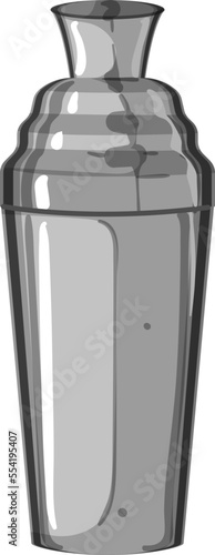 alcohol cocktail shaker cartoon. alcohol cocktail shaker sign. isolated symbol vector illustration