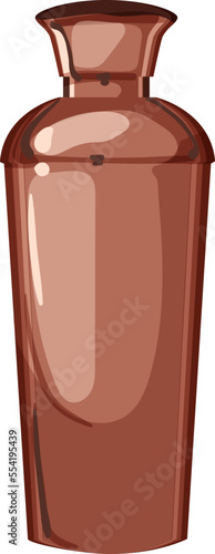 beverage cocktail shaker cartoon. beverage cocktail shaker sign. isolated symbol vector illustration