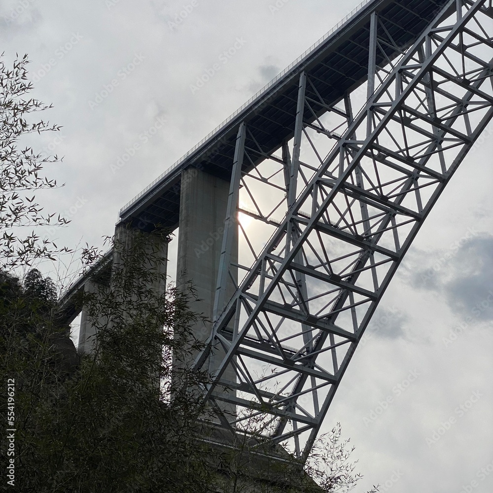 steel bridge tower
