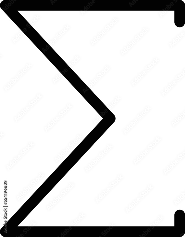 Sigma Sign Vector Icon
Sigma Sign Vector Icon