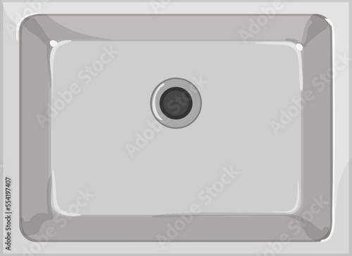 bath sink ceramic cartoon. bath sink ceramic sign. isolated symbol vector illustration