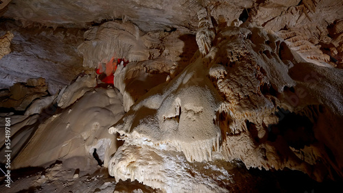 Wallpaper Mural View Inside lof underground cave. Action. Amazing nature of stone caves inside mountains, excursions to cave museums. Torontodigital.ca