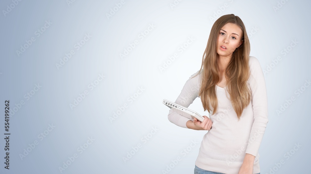 Business concept. Young office manager worker Business concept. Young office manager worker