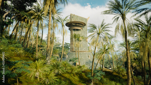 Tropical fantasy island.