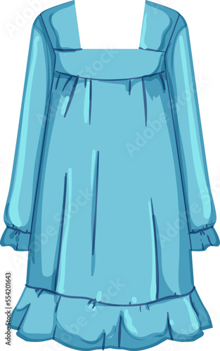 casual nightie sleepshirt women cartoon. casual nightie sleepshirt women sign. isolated symbol vector illustration