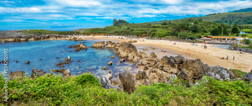 Coastline and Cliffs, Beach of Toró, Llanes, Asturias, Spain, Europe photo