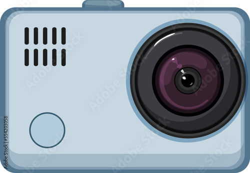 movie action camera cartoon. movie action camera sign. isolated symbol vector illustration