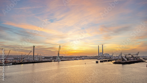 Canvas Print Einlaufen in Le Havre