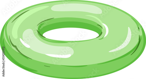 swim inflatable ring cartoon. swim inflatable ring sign. isolated symbol vector illustration