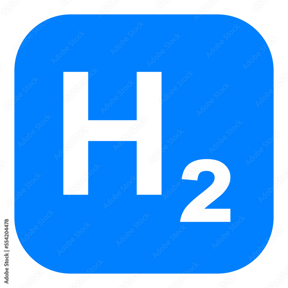 Fototapeta premium Wasserstoff und App Icon