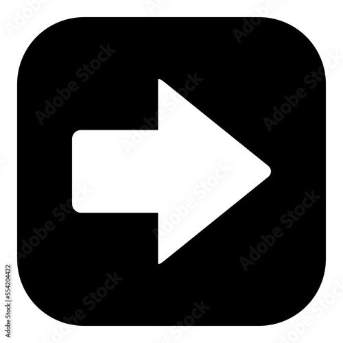 Pfeil nach rechts und App Icon