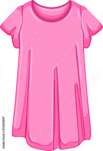 nightie sleepshirt girl cartoon. nightie sleepshirt girl sign. isolated symbol vector illustration