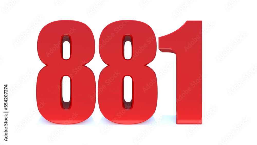 881 number 881 number