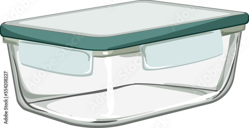 kitchen glass container cartoon. kitchen glass container sign. isolated symbol vector illustration
