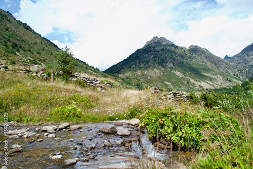 mountain river in the mountains Pyrenees