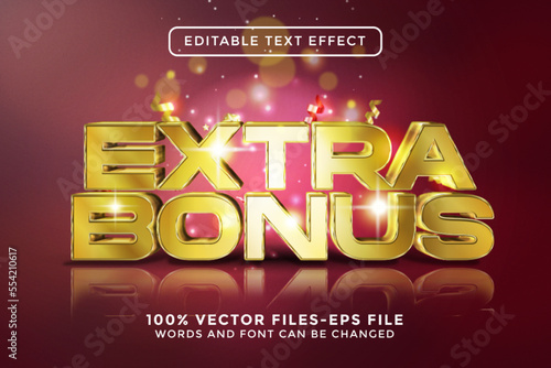 Extra Bonus Editable Text Effect