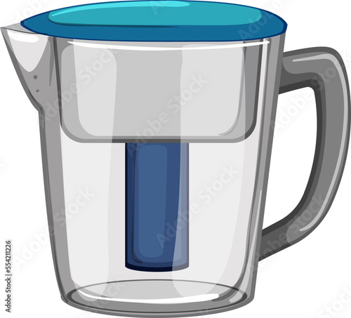 clean water pitcher cartoon. clean water pitcher sign. isolated symbol vector illustration