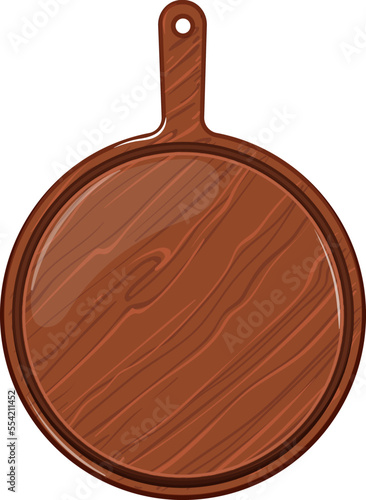 kitchen wooden pizza board cartoon. kitchen wooden pizza board sign. isolated symbol vector illustration
