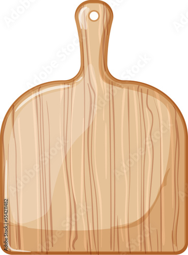 round wooden pizza board cartoon. round wooden pizza board sign. isolated symbol vector illustration