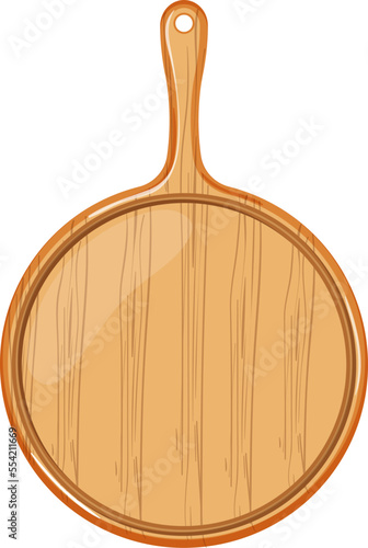 tray wooden pizza board cartoon. tray wooden pizza board sign. isolated symbol vector illustration