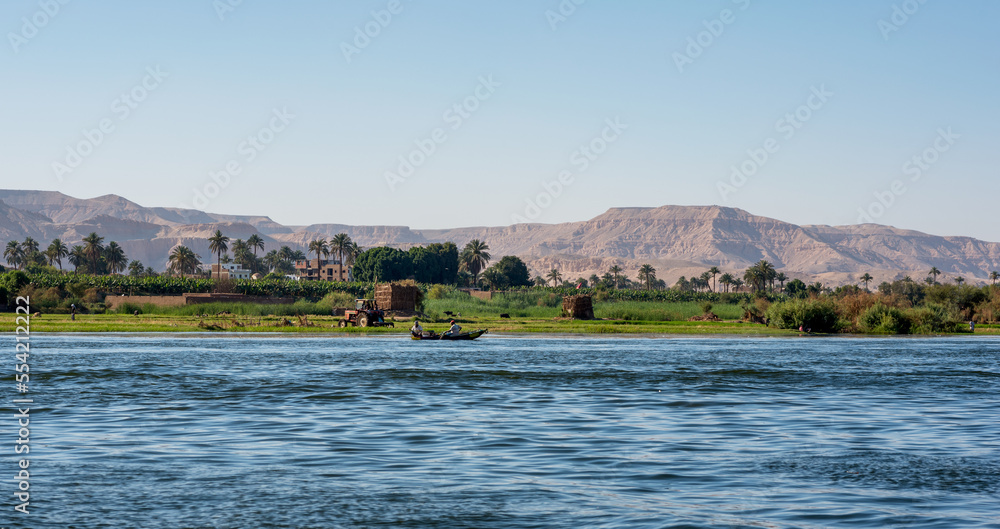banks of the Nile River in Egypt