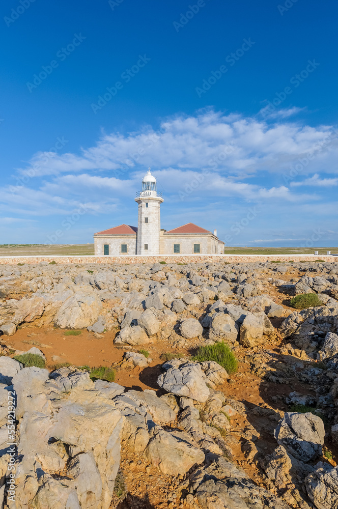 Punta Nati Lighthouse in Menorca, Spain. Punta Nati Lighthouse in Menorca, Spain.
