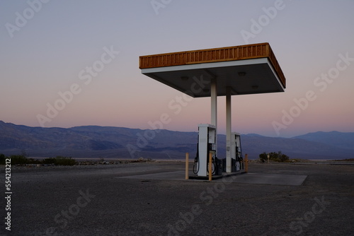 Gas station in the desert