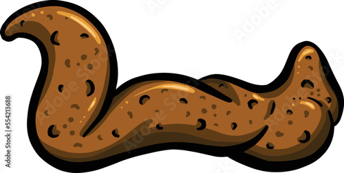 Funny Cartoon Poop or Poo Vector Illustration
