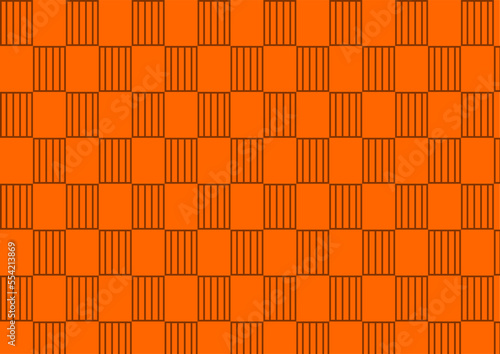 Square Tile Orange Pattern Wallpaper Background Design