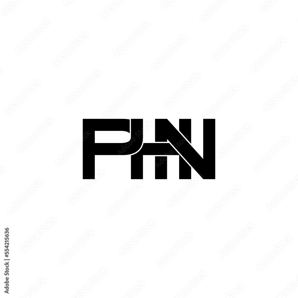 phn lettering initial monogram logo design phn lettering initial monogram logo design