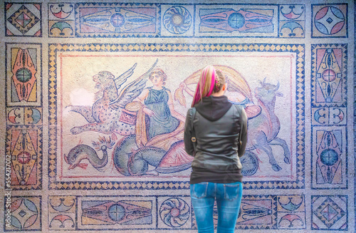 Zeugma Mosaic Museum, one of the largest mosaic collection in the world. The ancient city of Zeugma photo