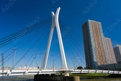 東京都中央区 隅田川に架かる中央大橋