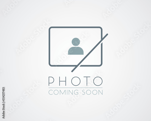 Photo coming soon. No photo symbol. No thumbnail available. Default thumbnail available. Photo not available icon. Profile picture. Vector stock illustration.	