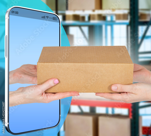 Phone with box in screen. H...