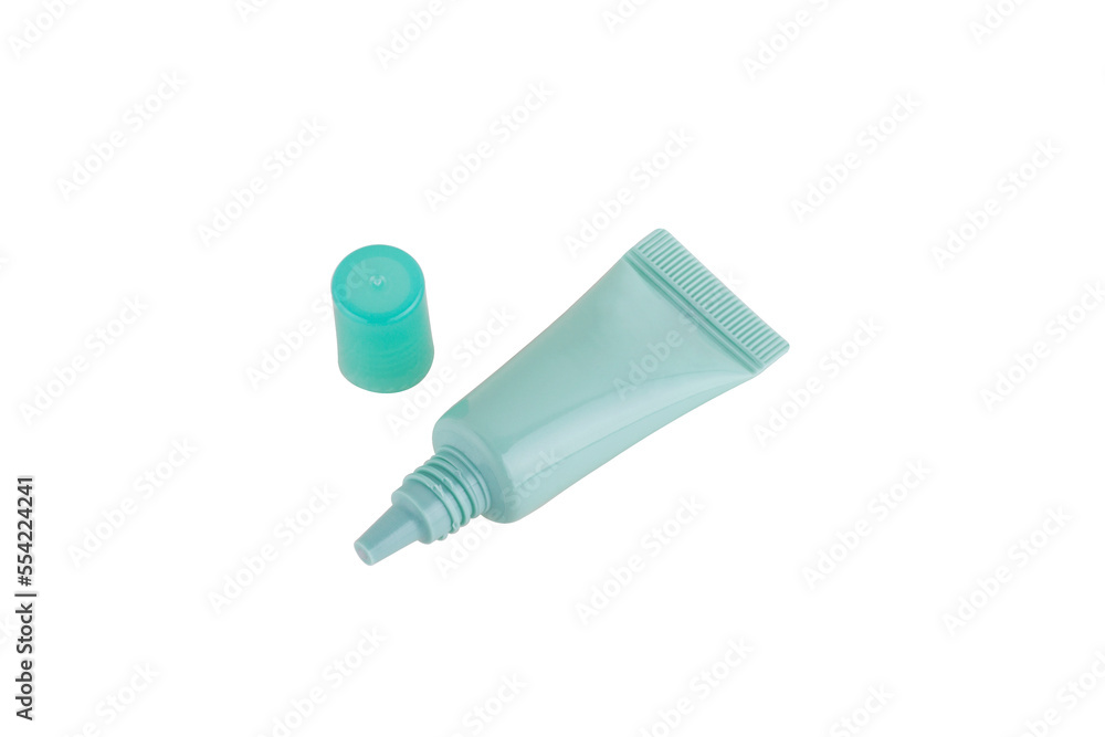 Blank cosmetic tube isolated on white background Blank cosmetic tube isolated on white background