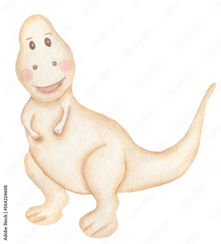 Watercolor Baby Dinosaurs illustration, cute animals clipart for ...