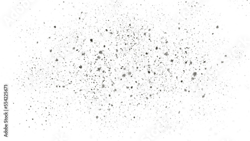 Abstract background. Monochrome texture. Image includes a effect the black and white tones, ink spots, lines. Dark design background surface. Gray printing element
