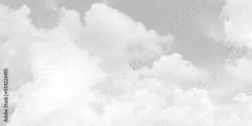 Black sky with white clouds. Beautiful sky background and wallpaper.
